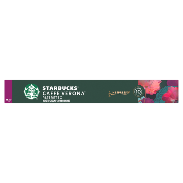 STARBUCKS Caffè VERONA by NESPRESSO Dark Roast Coffee Capsules 55g x 10 box