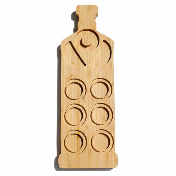 Premium Bamboo Tequila Shot Board