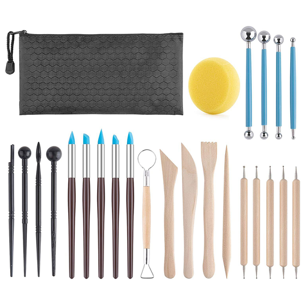 25Pcs Polymer Clay Tool Carving Knife Set Art Pottery Crafts Sculpting Tool