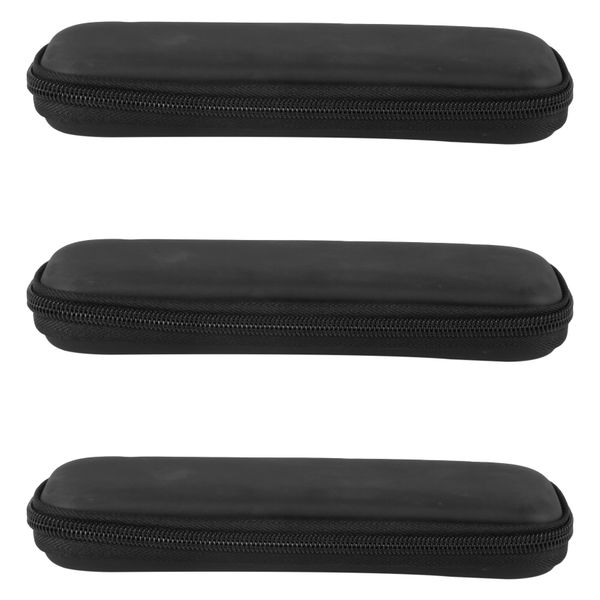 3X Black Eva Hard Shell Stylus Pen Pencil Case Holder Carrying Box