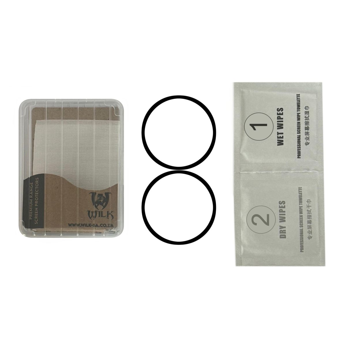 2 PCS WILK Screen Protectors with 3D Edge for Garmin Instinct 3 Solar 45mm