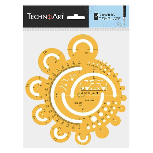 TechnoArt Template - Radius stencil