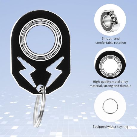  RipKey Keychain Spinner Fidget Ring Toy, Key Ring