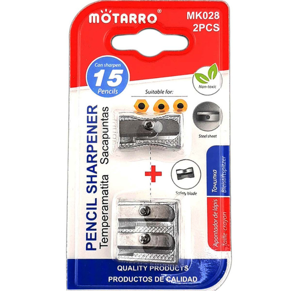 Motarro 2-Piece Pencil Sharpener Set