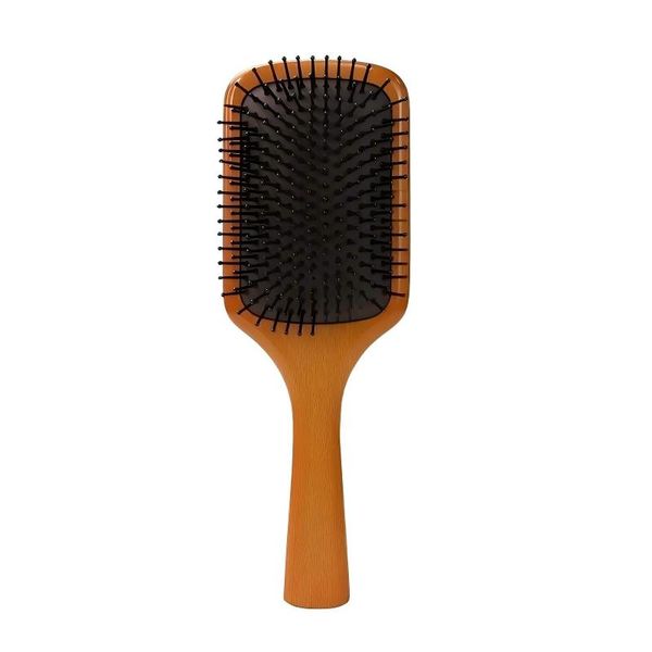Professional Wooden Cushion Air Vent Hairbrush - Paddle Brush