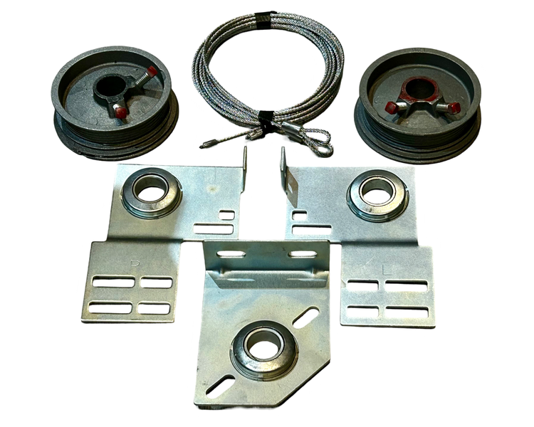 Sectional Overhead Door Torsion Drums, Brackets &amp; Torsion Cable -Combo 2