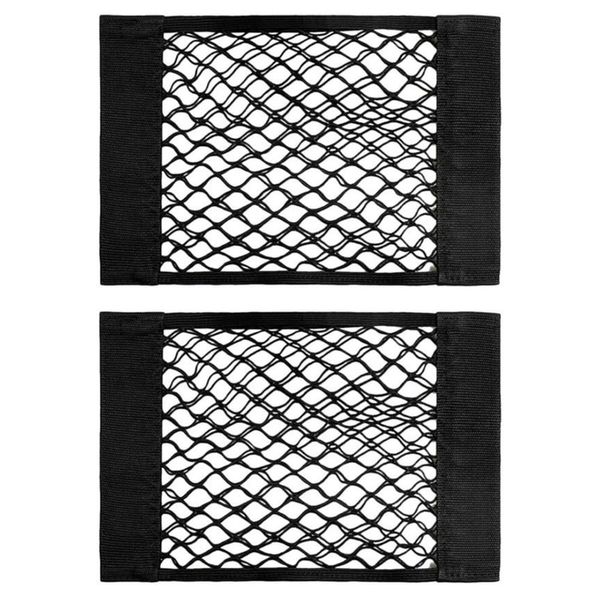 Mesh Storage Organizer Net - Self Adhesive Door Nets - 2 Pack