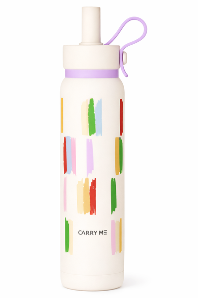 700ML Carry Me Premium Stainless Steel Water Bottle with Flip Straw