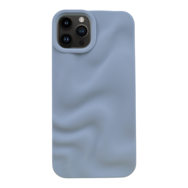 Ripple Texture Silicone Phone Case Compatible With IPH14 Pro - Grey