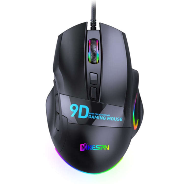 Esports Gaming Mouse X10 9-Buttons RGB Wired Full Speed Macro Definition