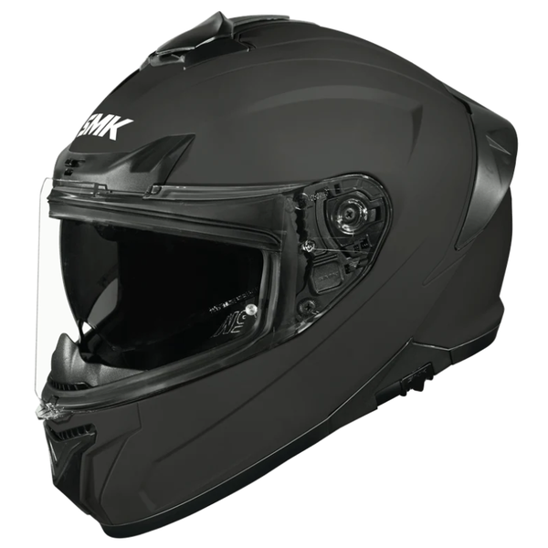 SMK Typhoon Matte Black Helmet MA200