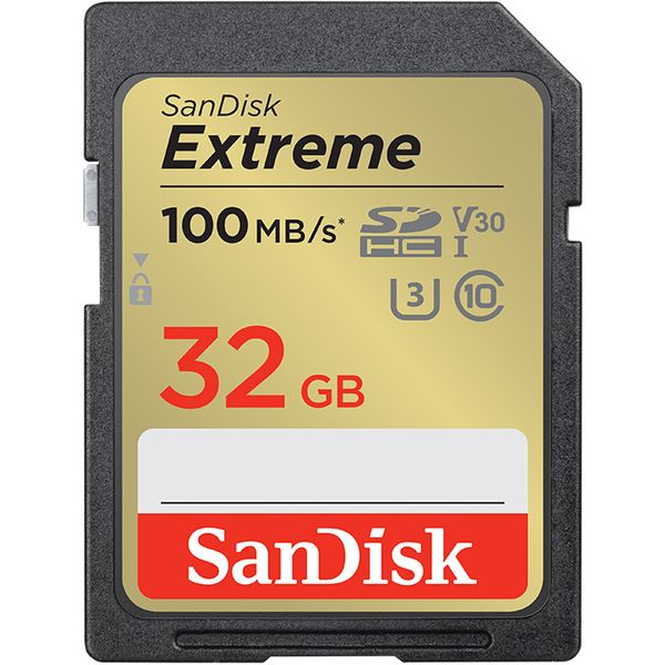 SanDisk Extreme SD UHS I 32GB Card for 4K Video