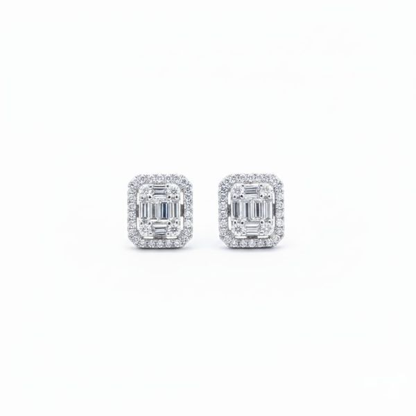 Geometric Stud Earrings for Women Piercing Accessories, Fashionable