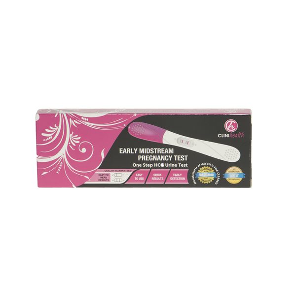10 Pack - Clinihealth Pregnancy Test Early Midstream