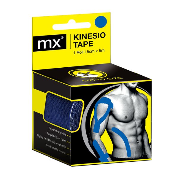 mx Kinesio Tape - Reflective Blue - 5cm x 5m