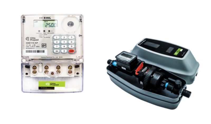Citi Q Prepaid Water and Electricity Meter Combo