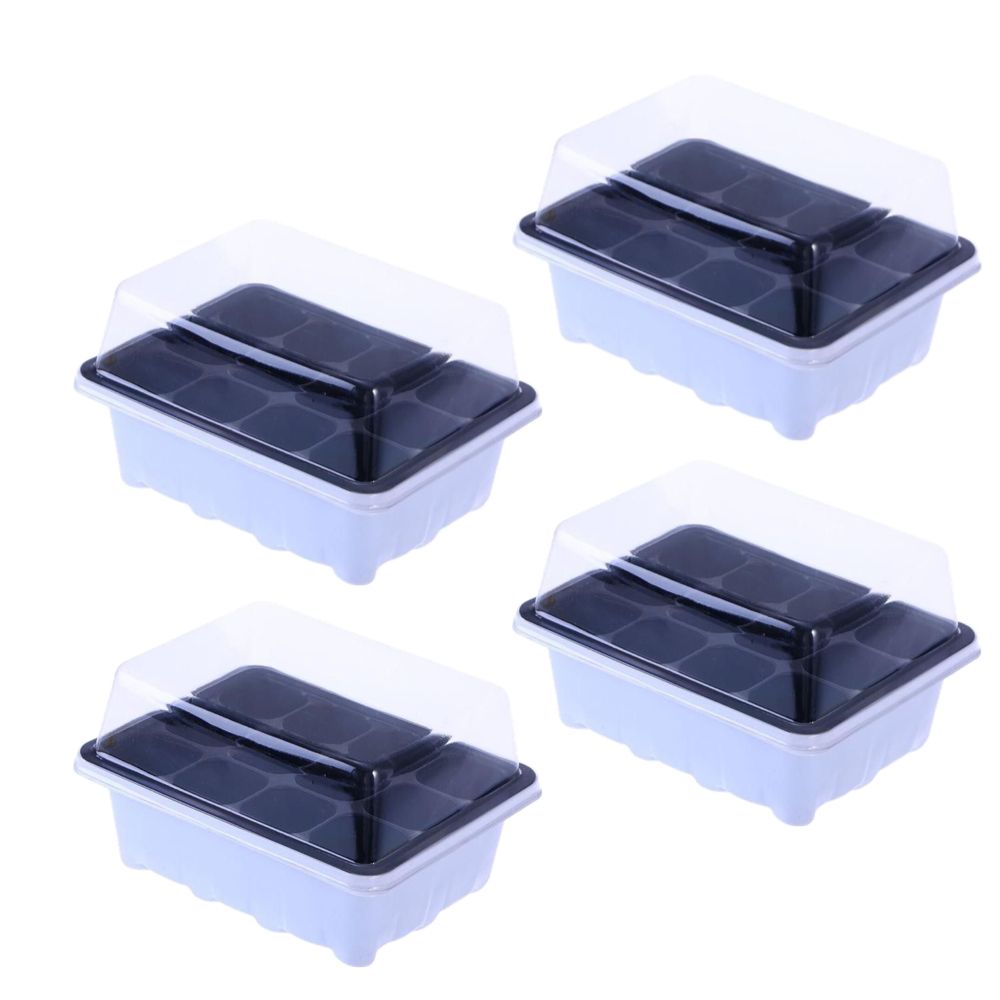 Garden Germination Growing Starter Tray Seedling twelve Set of 4 (19cm