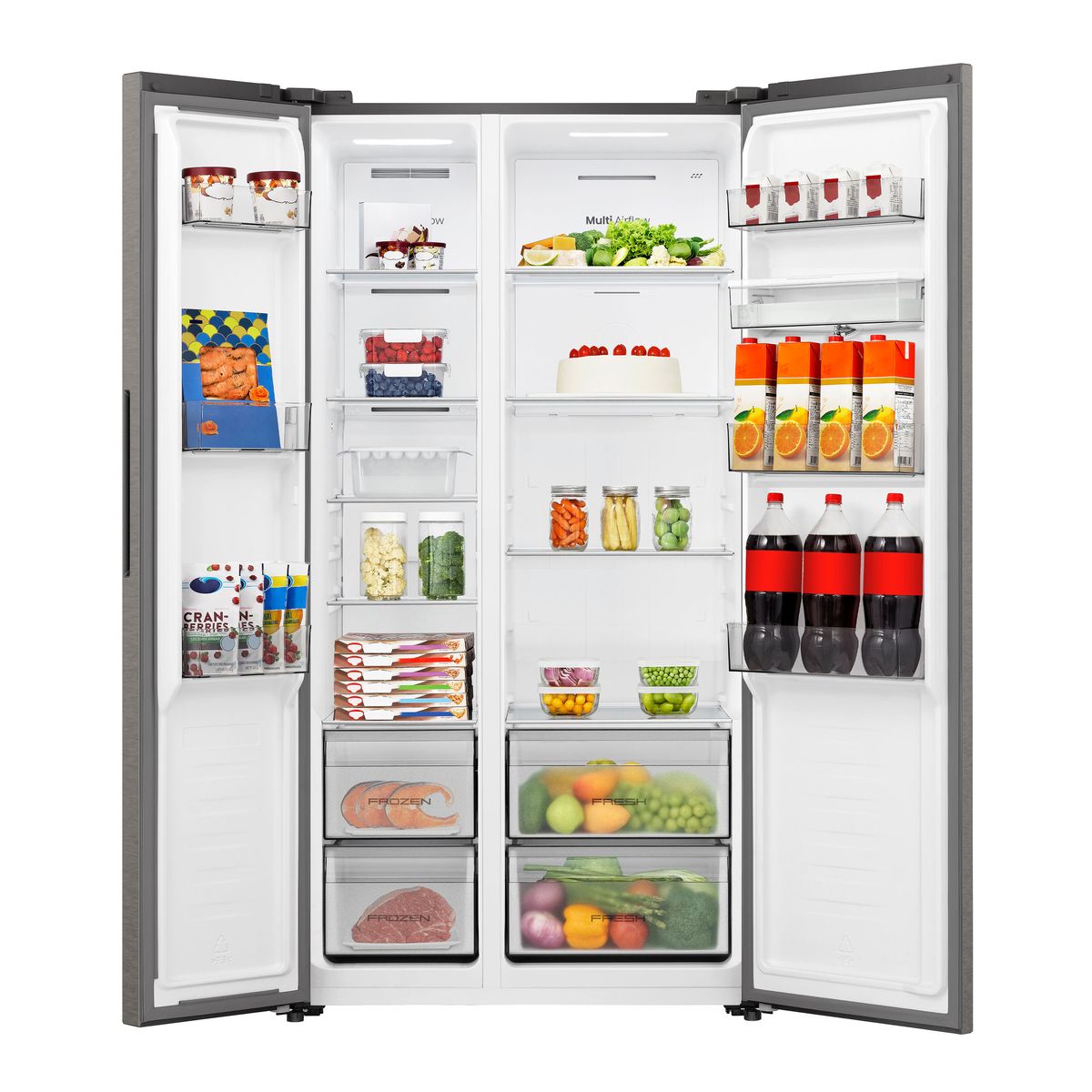 Hisense 541L No Frost Side by Side Fridge with Water Dispenser