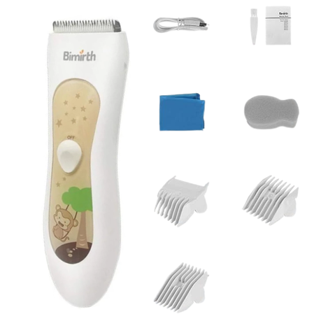 Bimirth Baby Hair Clipper - Waterproof, Ultra-Quiet, USB Rechargeable Image