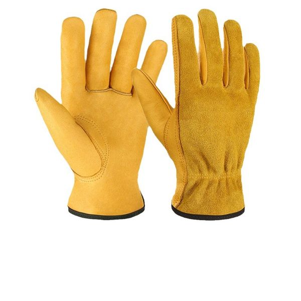 Gardening gloves - Leather gardening gloves - Non-slip and durable - M