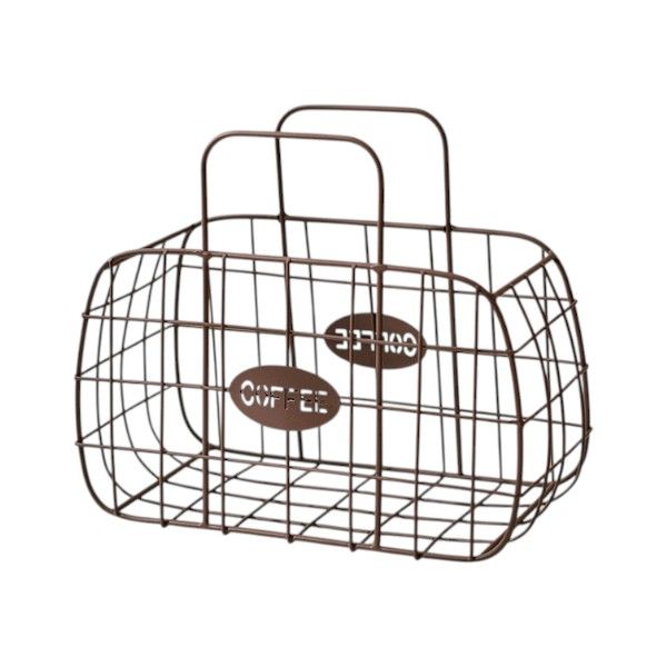 Cross Border Fruit Basket &amp; Coffee Capsule Storage Basket - Brown