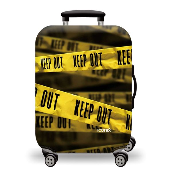 Iconix Printed Luggage Protector Cover - Keep Out - M