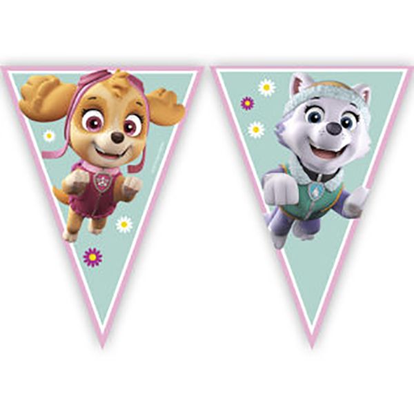 Paw Patrol Skye&amp;Everest Trangl Flag Banner