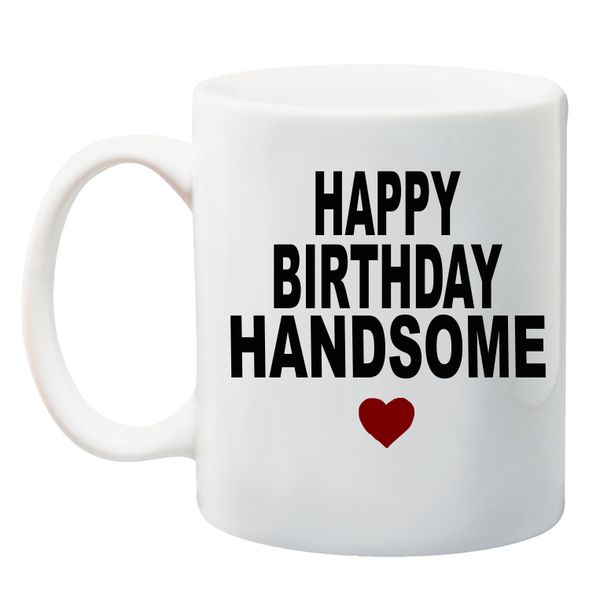 Qtees Africa - Happy Birthday Handsome mug