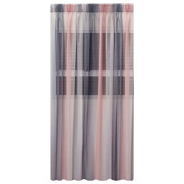 Gradient Pink Grey Voile - Taped image