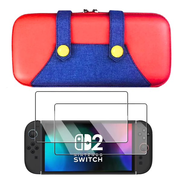 Protective Case with 2 Screen Protectors Compatible with Nintendo Switch 2