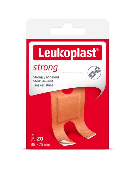 Leukoplast Strong Finger Strips 20 plasters in a Box (Bulk Pack of 10 boxes)