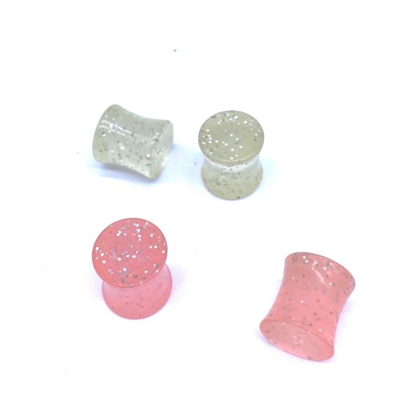 Fabulae Glitter Plastic Plugs, Glimmer