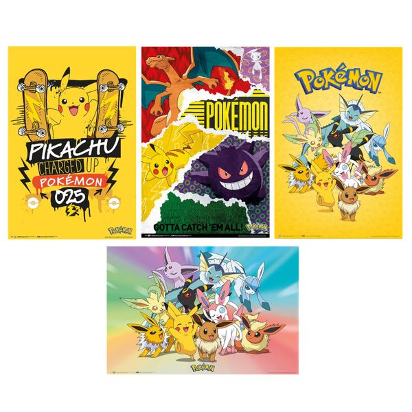 Pokemon - Poster Pack Combo (Set of 4)