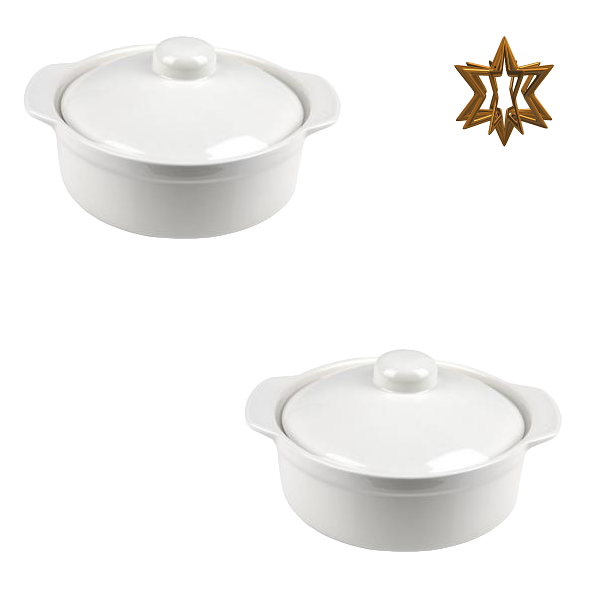 Ceramic Oven Casserole Dish - Set of 2