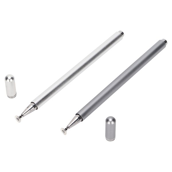 2 Pieces Multi-Color Stylus Pens for Tablets Silver Gray