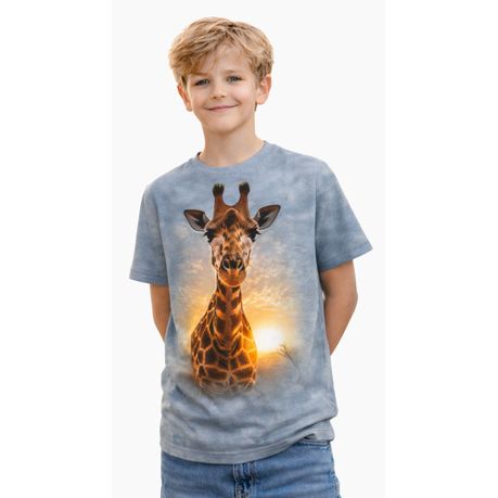 Kool Africa - Animal Print - Giraffe Short Sleeve T-Shirt - Boys and Girls