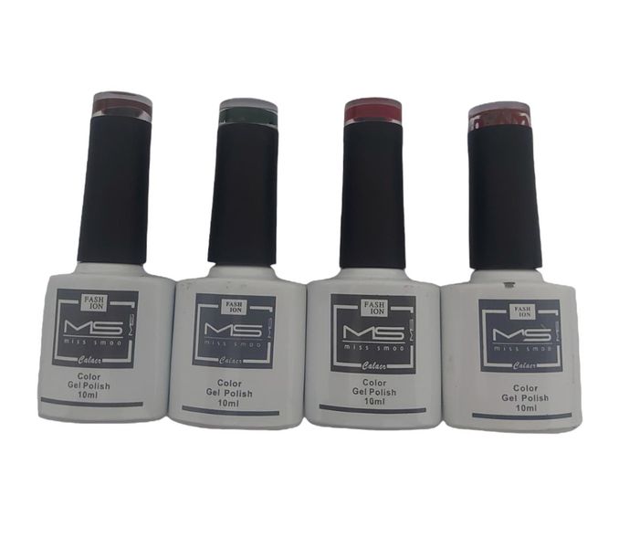 MS UV Gel Polish- Dark Colours - Set Of 4