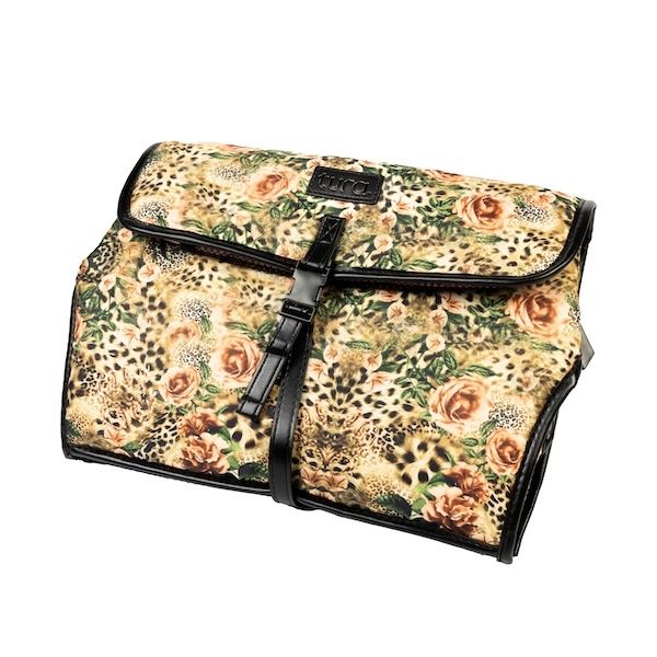 Diaper Changing Mat, Safari Rose Waterproof XL, Large Pockets, Zip Off Mat