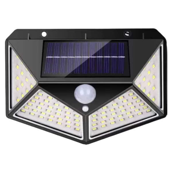 2 Piece Outdoor Waterproof 100 LED Solar Wall Light BK - 100 - 2984