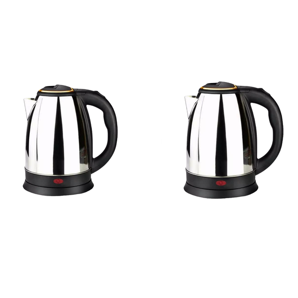 Condere 2 Liter Cordless Stainless Steel Electric Kettle - Set of 2