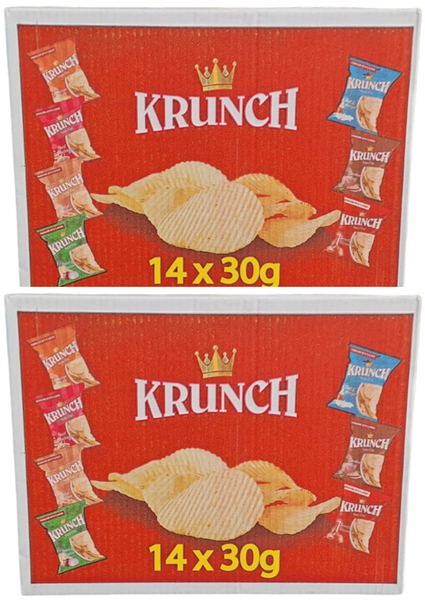Krunch Chips - Mixed Variety - 28 x 30g - (2 Pack of 14 x 30g)