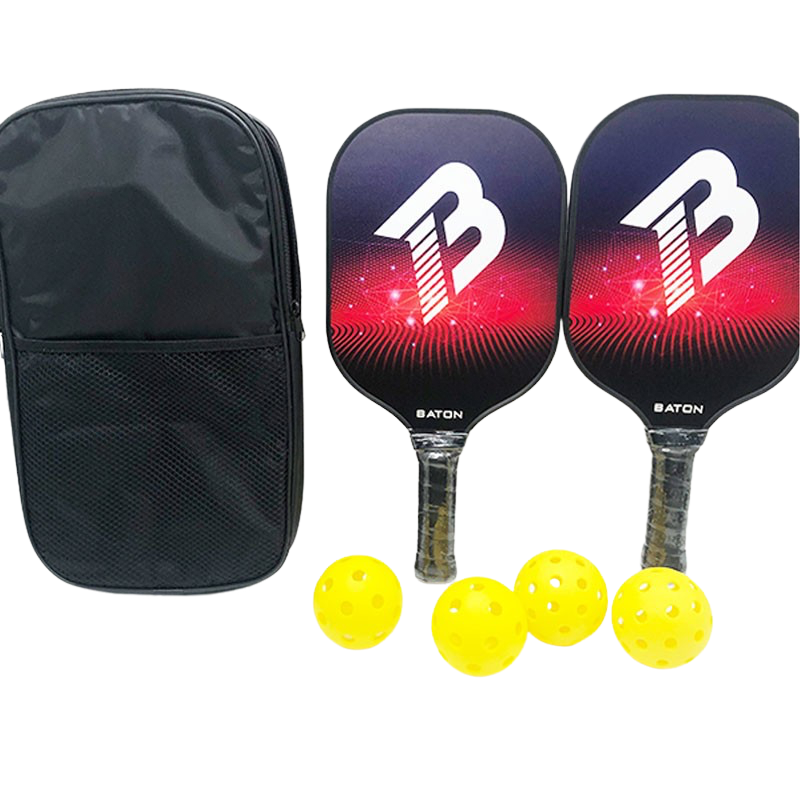 Pickleball Tennis Set including Bats and Balls in a Carry Case