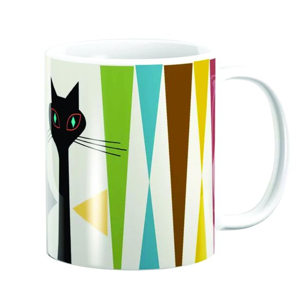 PepperSt Mug | Mid-Century Modern Art Cat
