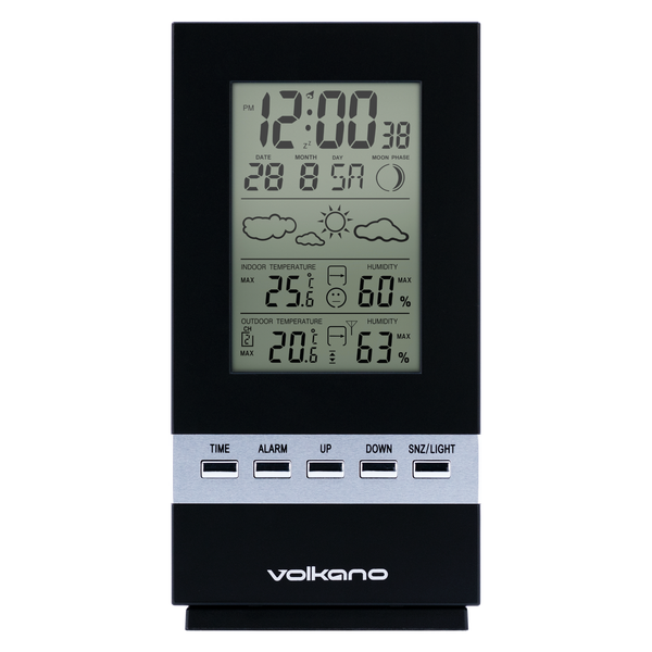 Volkano Dew Series Digital Wireless Weather Station with Outdoor Sensor