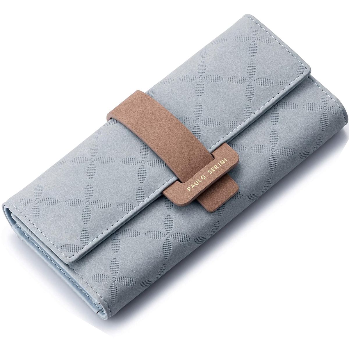 Womens Leather Credit Card Holder Wallet RFID Secure Multiple compartments