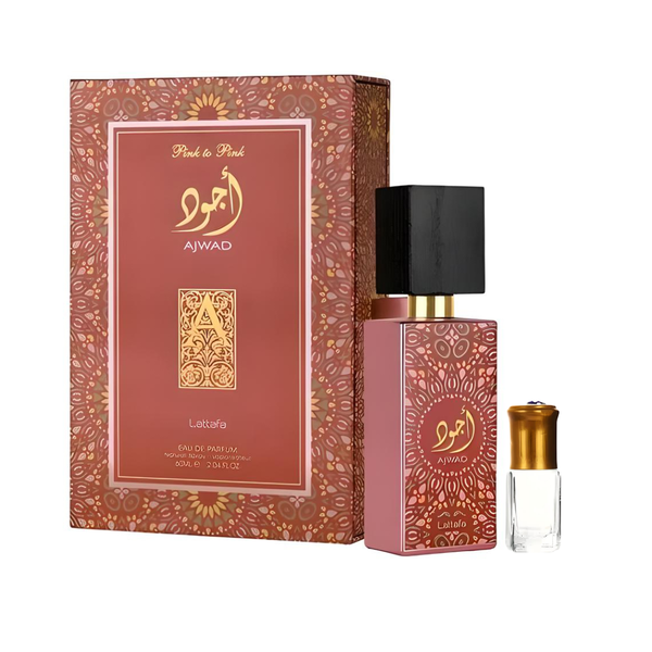 Lattafa - Ajwad Pink To Pink Eau de Parfum - 100ML + Perfume Oil