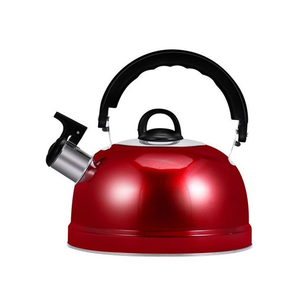Stainless Steel Flat Tea Bottom Pot Whistling Water Kettle