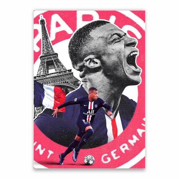 Kylian Mbappe PSG Poster - A1