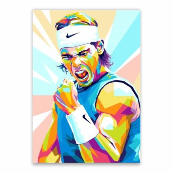 Rafael Nadal Pop Art Poster - A1