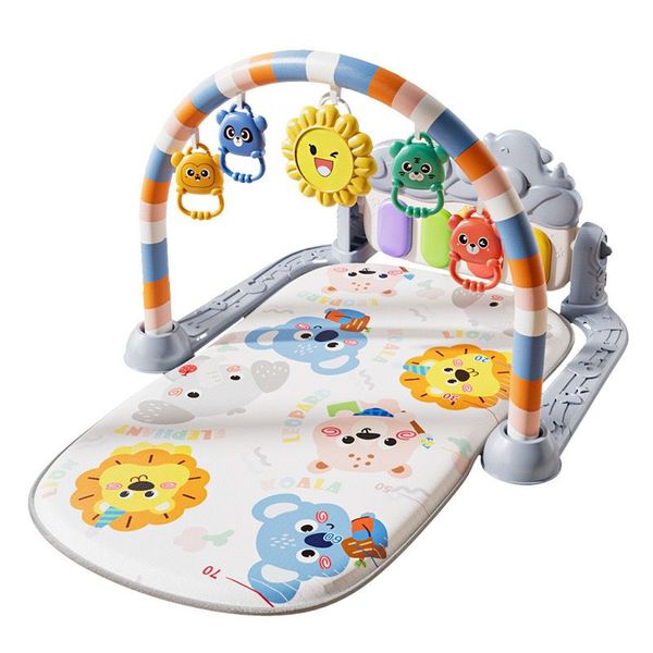 Tummy Time Play Mat with 5 Infant Learning Sensory, Music and Lights